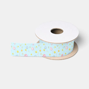 Blue Easter Satin Ribbon