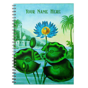 Blue Egyptian Water Lily / Lotus Notebook
