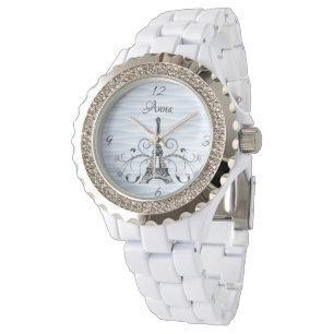 Blue Eiffel Tower Flourish Watch