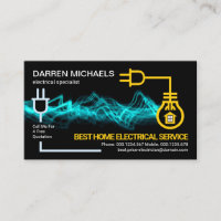 Blue Electric Lightning Circuit Wiring Electrician