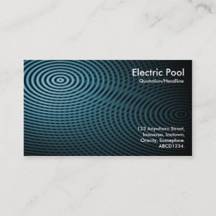 Blue Electric Pool 04 Business Card