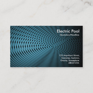 Blue Electric Pool 05 Business Card