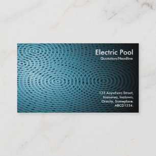 Blue Electric Pool 07 Business Card