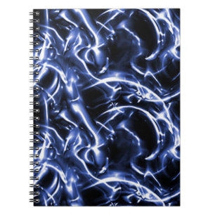 Blue Electric Spiral Notebook
