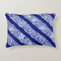 Blue Elegance Accent Pillow