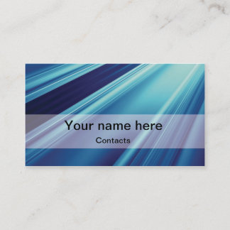 Blue elegant business card
