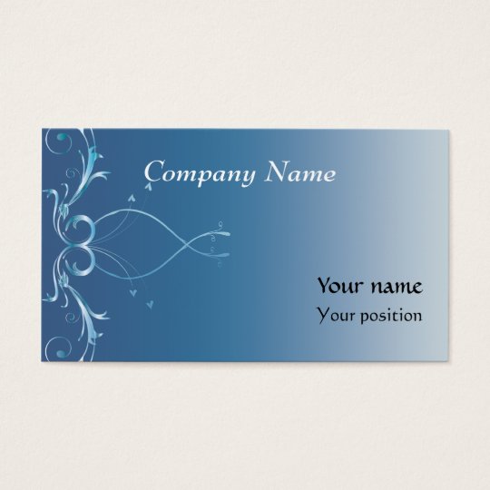 Blue Elegant Business Cards