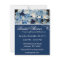 Blue Elegant Hydrangea Bridal Shower Invitations