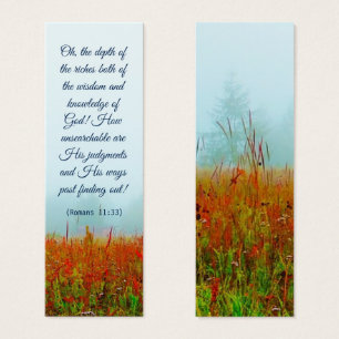 Blue Elegant Landscape Spiritual Bible Verse
