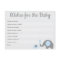 Blue Elephant Baby Shower Wishes for Baby Cards