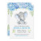 Blue Elephant Boy Baby Shower Sprinkle Invitation