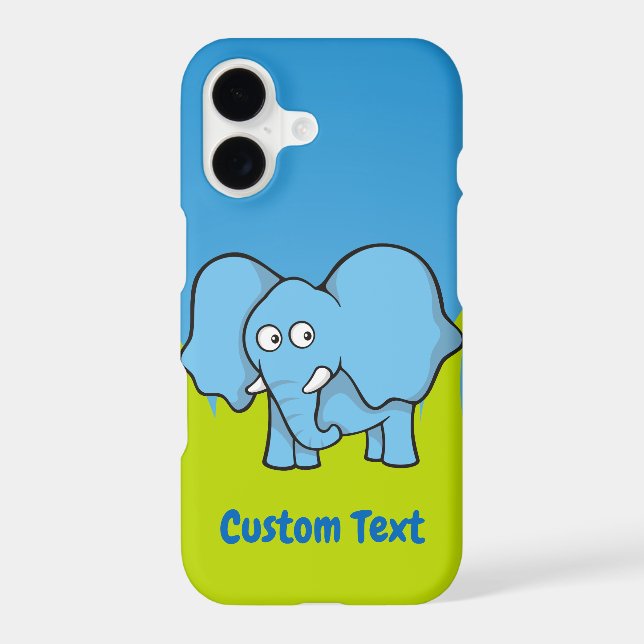 Blue elephant cartoon (Back)