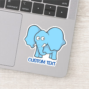 Blue Elephant Cartoon