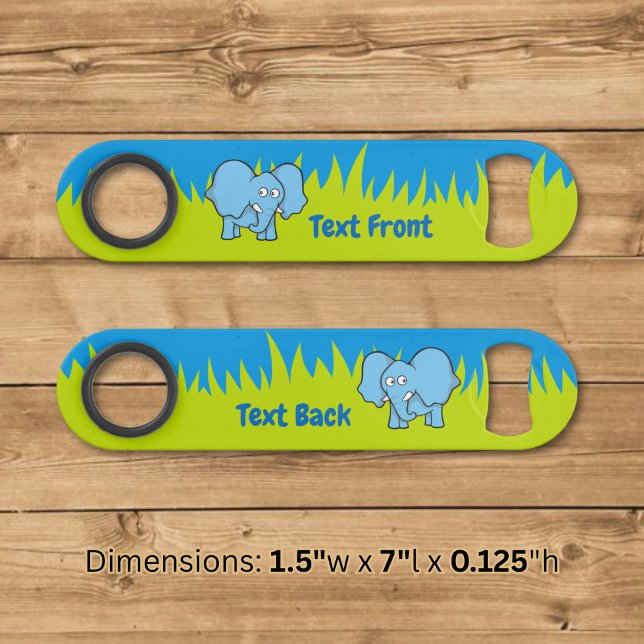 Blue elephant cartoon bar key (Creator Uploaded)