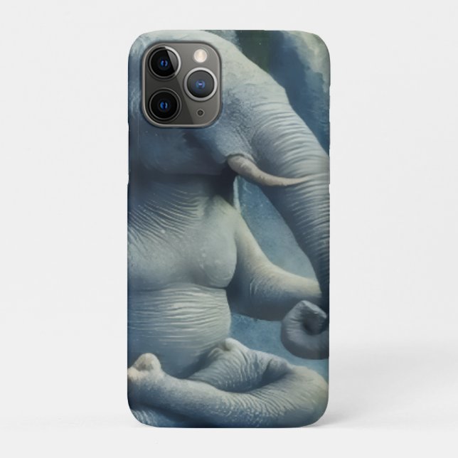 Blue Elephant Case-Mate iPhone Case (Back)