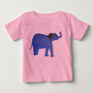 Blue Elephant Drawing Tutu Bodysuit