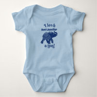 Blue Elephant I Love Name a Tonne Personalised