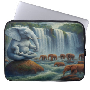 Blue Elephant Laptop Sleeve