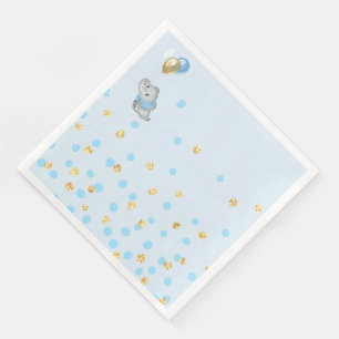Blue Elephant Napkin Baby Shower