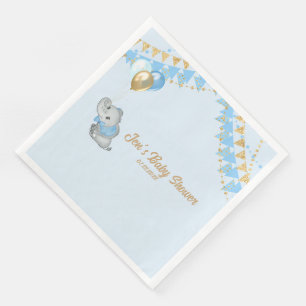 Blue Elephant Napkin Baby shower