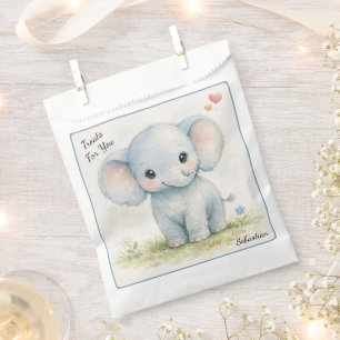Blue Elephant Safari Gentle Giant Baby Shower Favour Bag