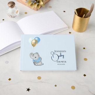 Blue Elephant Sign in Guest Book