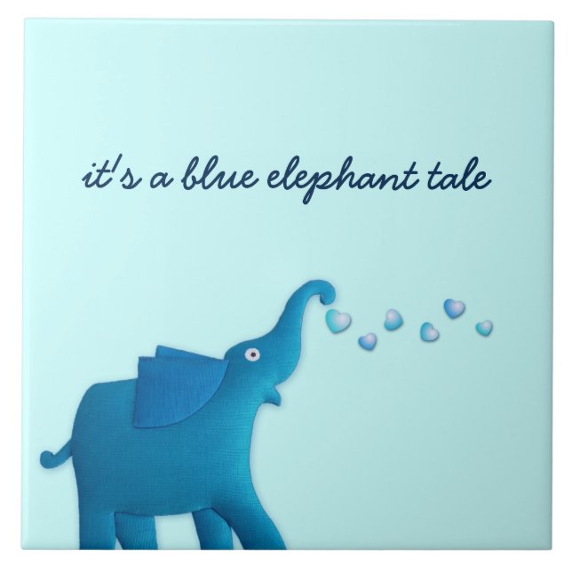 blue elephant tile (Front)