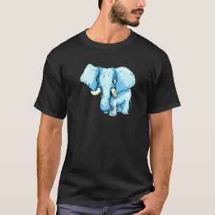 Blue Elephant With Innocent Face For Men Women You T-Shirt