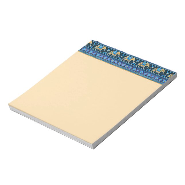 Blue elephants notepad (Rotated)