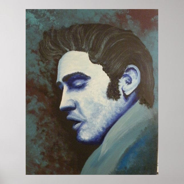 Blue Elvis Poster (Front)