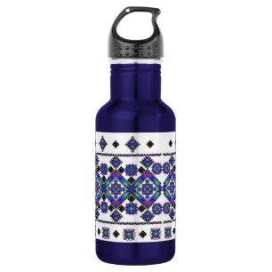 Blue Embroidery 532 Ml Water Bottle