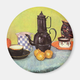 Blue Enamel Coffeepot by Vincent van Gogh Magnet