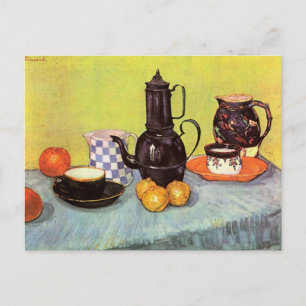 Blue Enamel Coffeepot by Vincent van Gogh Postcard