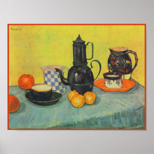 Blue Enamel Coffeepot Earthenware Van Gogh Fine Poster