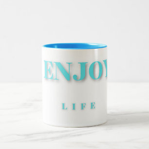 Blue Enjoy Life Mug