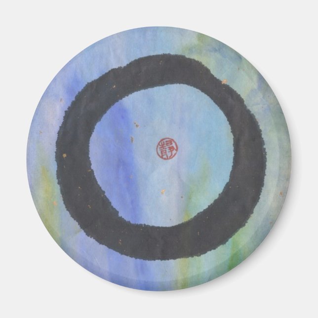 Blue Enso of Tranquillity Magnet (Front)