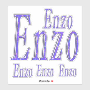 Blue Enzo Name Logos,