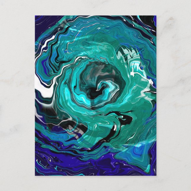 Blue Eternity | Abstract Art Postcard (Front)