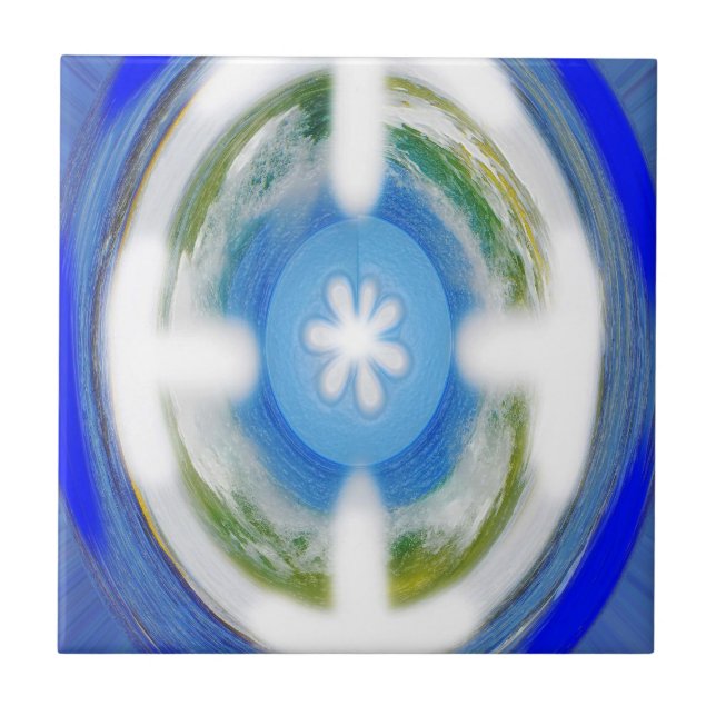 Blue Eternity art Tile (Front)