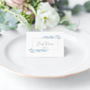 Blue Eucalyptus Wedding Escort Place Cards