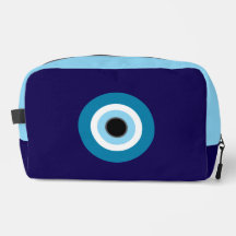Blue Evil Eye Accessory Bag