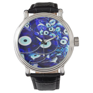 Blue Evil Eye amulets Watch