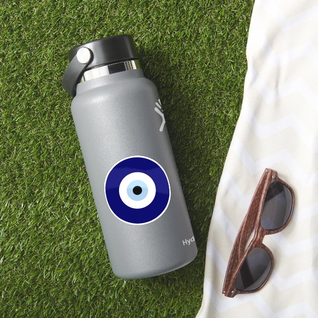 Blue Evil Eye Good luck & Protection Symbol (HydroFlask Insitu)