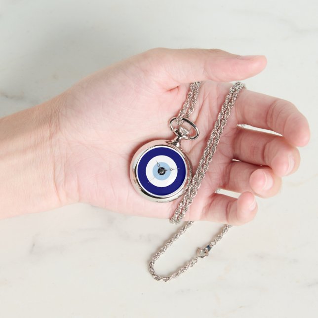 Blue Evil Eye Good luck & Protection Symbol Watch (Hand)