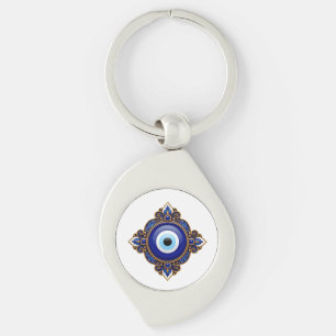 Blue Evil Eye Key Ring