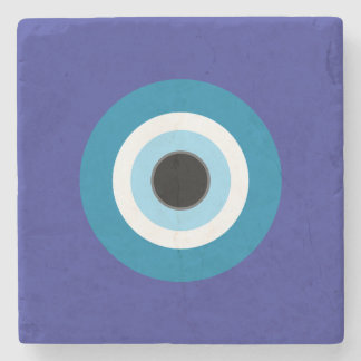 Blue Evil Eye Stone Coaster