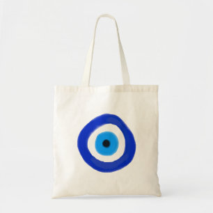 Blue Evil Eye Tote Bag