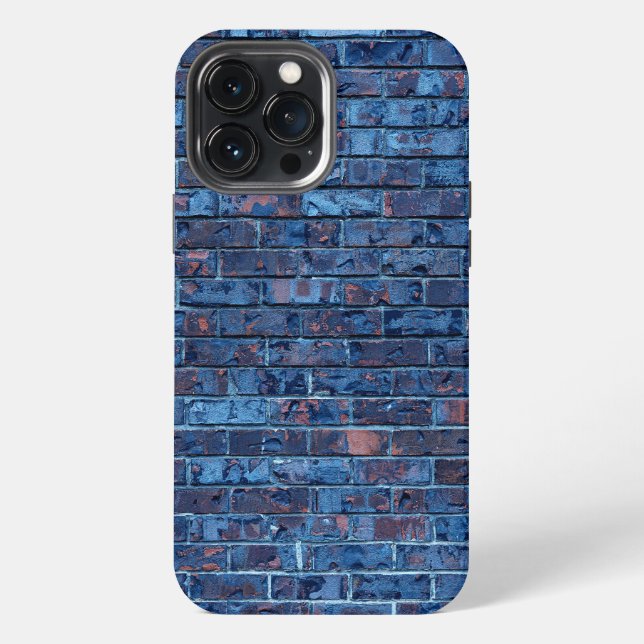 Blue Exposed Brick Cool  iPhone Case (Back)