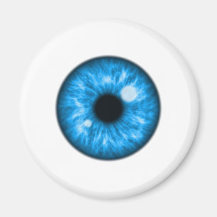 Blue Eye Ball Funny Magnet