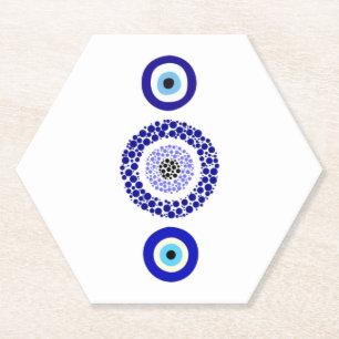 Blue Eye Coasters - Custom Hexagonal Design